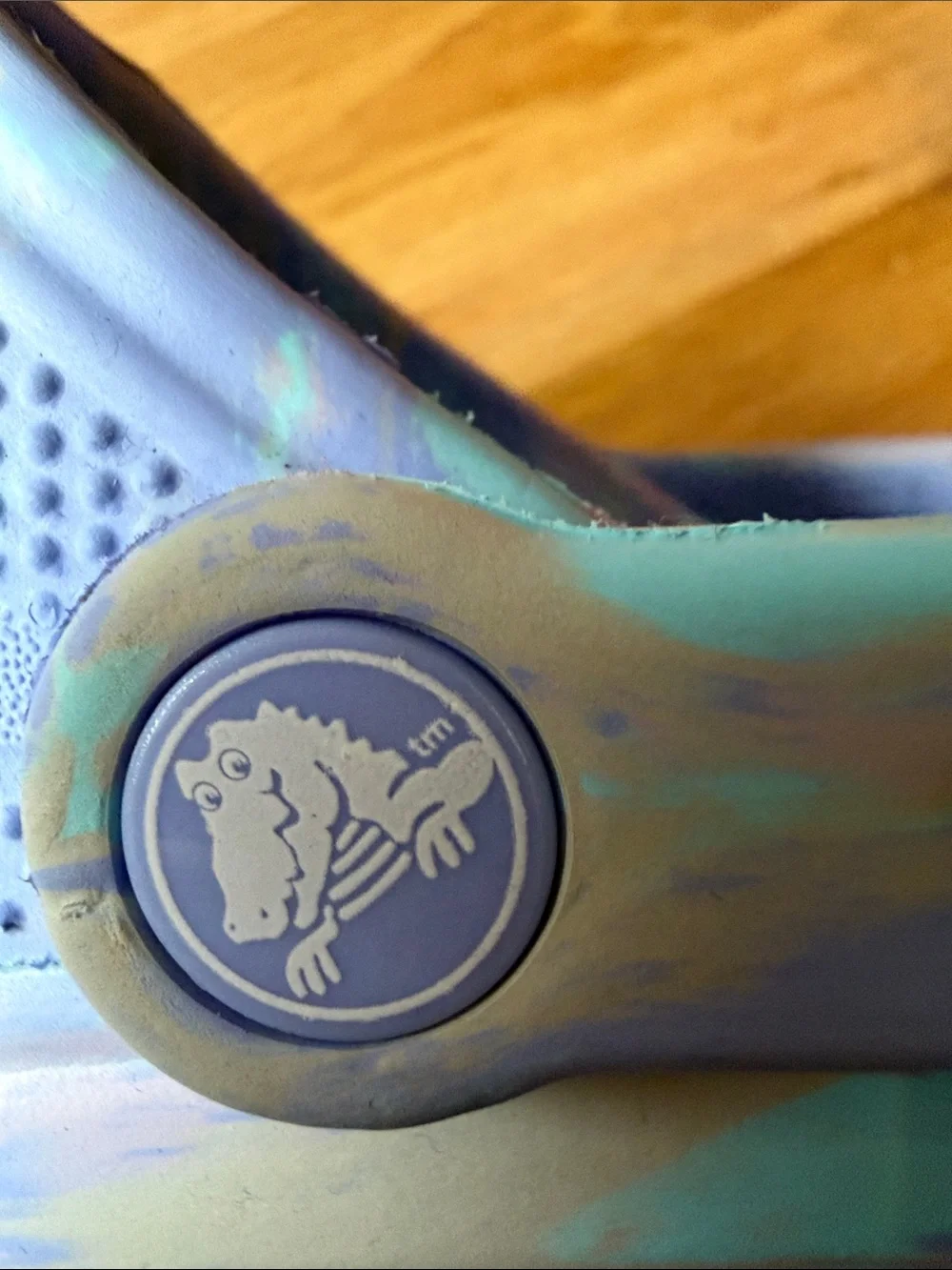 Kids Light purple Tie-Dye  Crocs Shoes